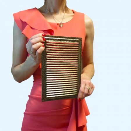 160х230 бронза Решётка металлическая без бортика