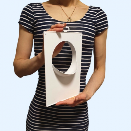 125ПТП ERA Площадка торцевая ПТП фланец D125 180х250 пластик