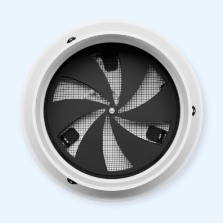 10SH ERA Решетка вентиляционная SH фланец D100 сетка разъемная на магнитах D120