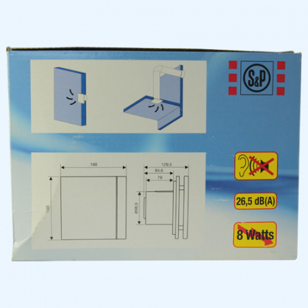 SILENT-100 CRZ MARBLE BLACK DESIGN-4C Soler&Palau Накладной бытовой вентилятор