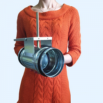 DCGAr 100 Shuft воздушный клапан под электропривод с резиновым уплотнителем на запорных лопатках