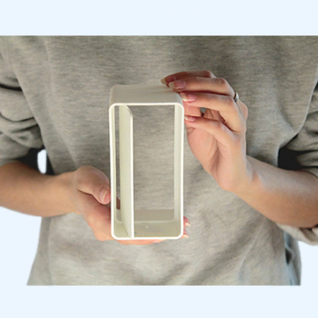 Соединитель-муфта для плоского пластикового воздуховода ВЕНТС 120х60 с клапаном (7171)