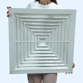 600*600 Потолочная пластиковая решетка диффузорного типа под панели АРМСТРОНГ