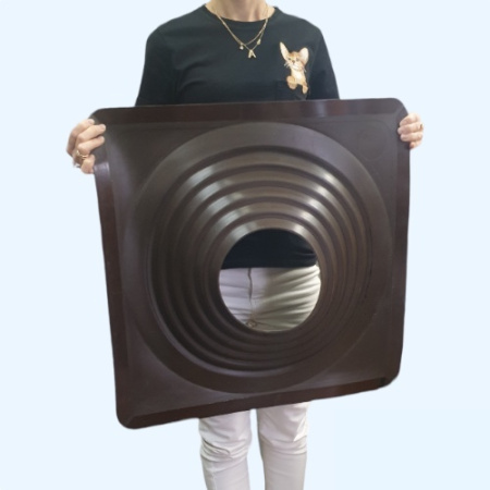 Манжета кровельная прямая из термостойкой EPDMп резины коричневая № 9 (254-502 мм)