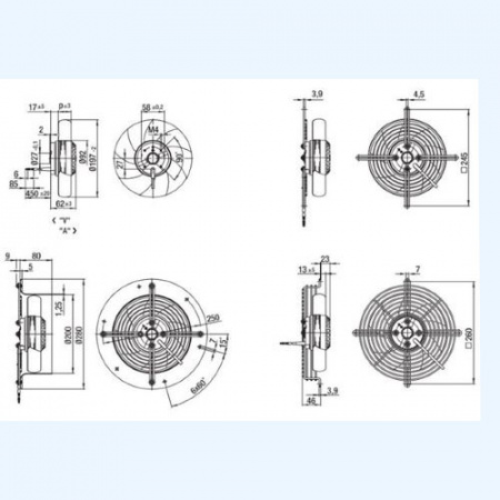 A2D200-AA18-17 Ebmpapst Вентилятор осевой A2D200-AA18-17 Ebmpapst Вентилятор осевой
