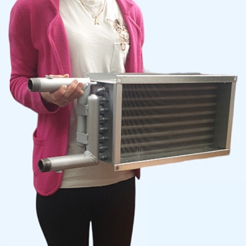 ZWS 400*200-3 ZILON Водяной нагреватель для прямоугольного канала