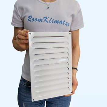 РМ 200х300 белая Решётка вентиляционная металлическая