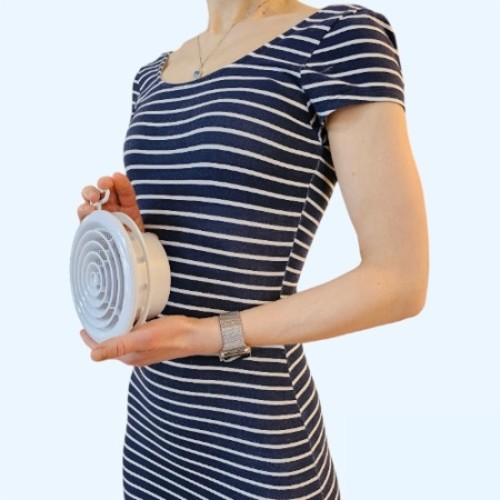 10DK ERA Диффузор DK фланец D100 сетка D143 пластик