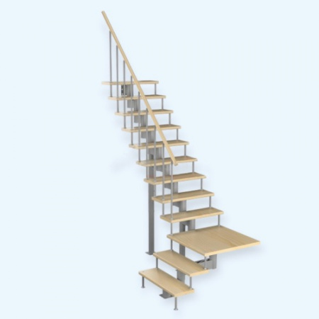 Статус 180 2/9 (h 2160-2280) Лесенка Модульная лестница поворот на 90С с площадкой