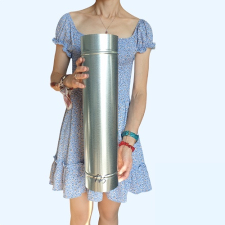 Труба оцинкованная 125 Ц (L-500)