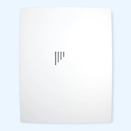 5C Matt white Breeze DICITI Вентилятор накладной D125 обр.клапан
