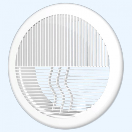 16РПКФ D 200 с фланцем D 160 ЭРА (ERA) Вентиляционная пластиковая круглая решетка