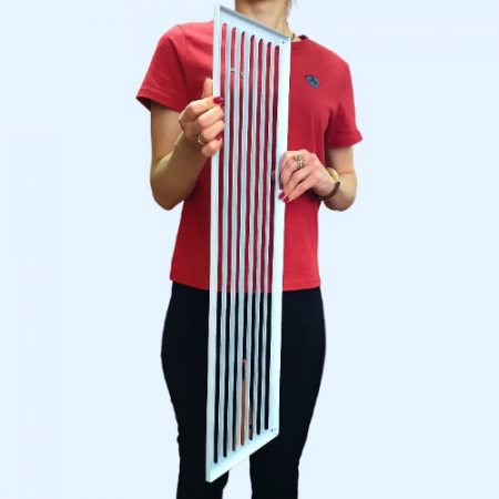 РМ 700х200 белая Решётка вентиляционная металлическая