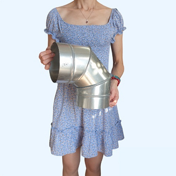 Отвод оцинкованный 90гр./150 Ц