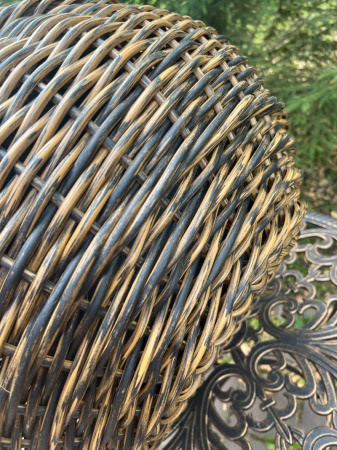 Кашпо шар из искусственного ротанга Аксель 20 литров