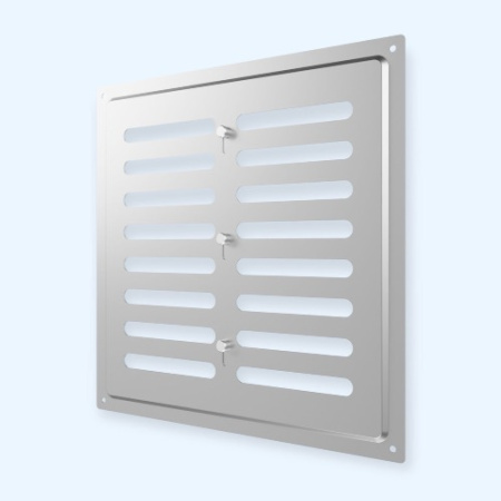 2525MER ERA Решетка вентиляционная MER регулируемая 250х250 оцинк.сталь