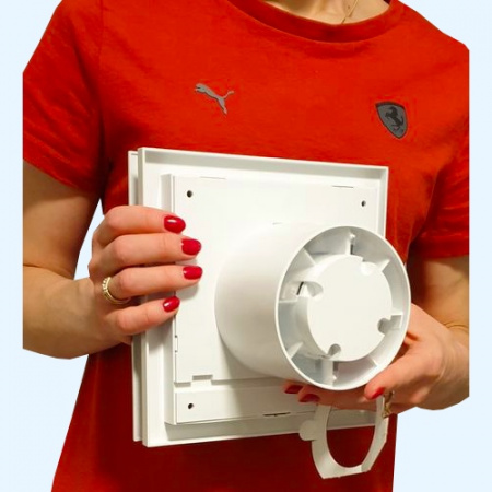 SILENT-100 CZ MARBLE WHITE DESIGN-4C (белый мрамор) Soler&Palau Накладной бытовой вентилятор