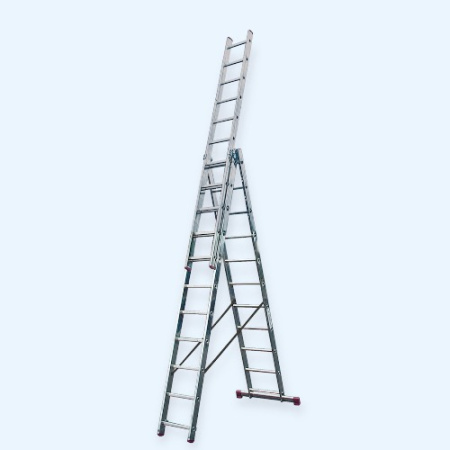 Лестница трехсекционная универсальная KRAUSE CORDA 3х11 (010421)