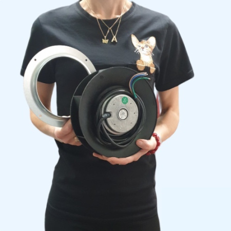 MES CF190B-2E-AC0D Мотор-колесо серии CF с назад загнутыми лопатками и диффузором