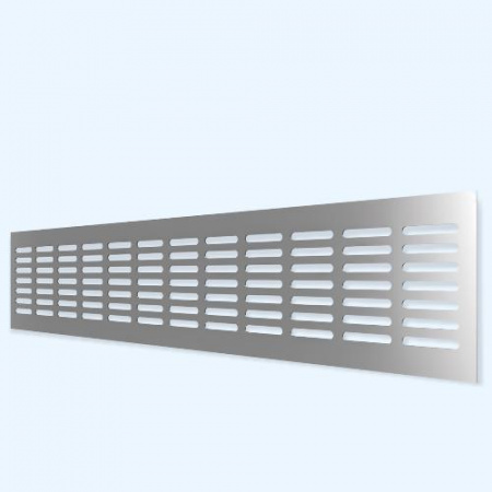 4810DP Al Silver ЭРА (ERA) Решетка вентиляционная DP AL сетка переточная 480х100 алюминий Silver