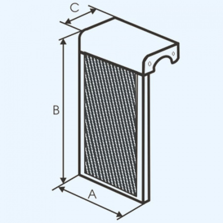6 ДМЭР Экран радиаторный ДМЭР 6 секций окраш.сталь EVECS