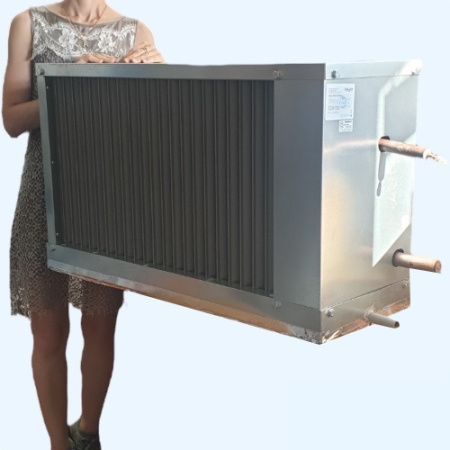 WHR-R 700*400-3 Shuft фреоновый охладитель для прямоугольного канала