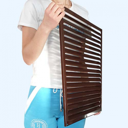 РМ 500х500 коричневая Решётка вентиляционная металлическая