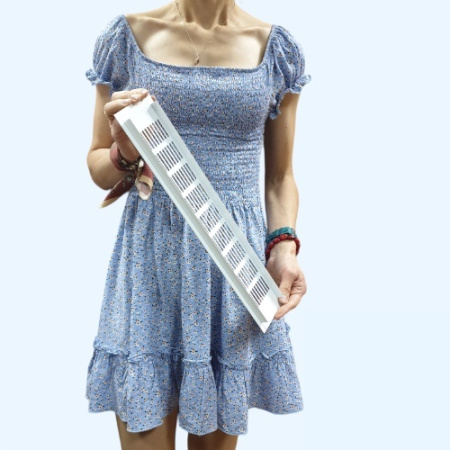 80х400 белая Благовест Вентиляционная решетка