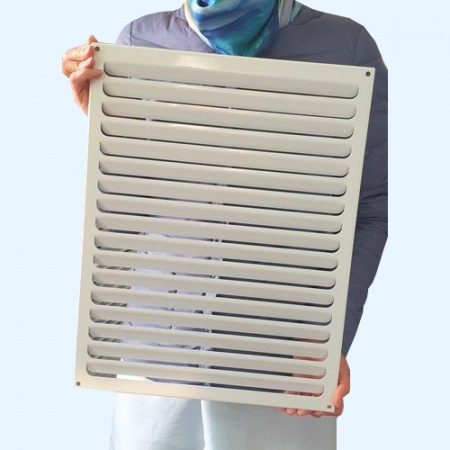 РМ 350х450 белая Решётка вентиляционная металлическая