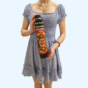 Огнестойкая профессиональная монтажная пена Barton*S