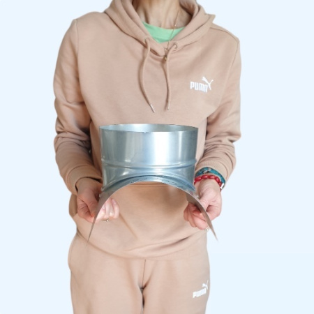 160х160 Ц Врезка оцинкованная