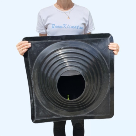 Манжета кровельная прямая из термостойкой EPDMп резины черная № 9 (254-502 мм)