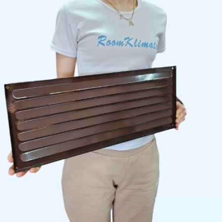 РМ 500х200 коричневая Решётка вентиляционная металлическая