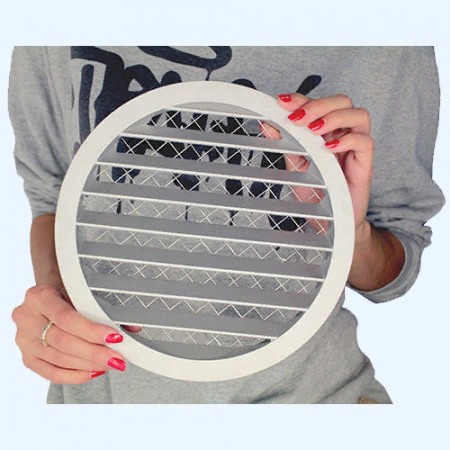 PGC 200 Shuft круглая наружная алюминиевая решетка