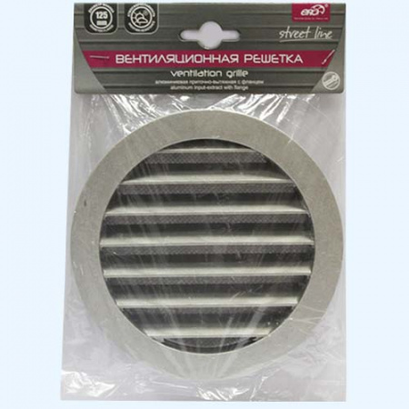 16РКМ фланец D160 сетка D185 алюминий ERA STREETLINE Решетка вентиляционная РКМ