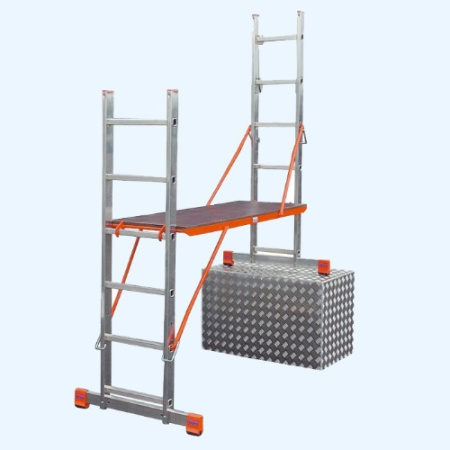 Малые алюминиевые лестничные подмостки KRAUSE MONTO VARIOTOP раб. высота 3,0м (121370) Малые алюминиевые лестничные подмостки KRAUSE MONTO VARIOTOP раб. высота 3,0м (121370)