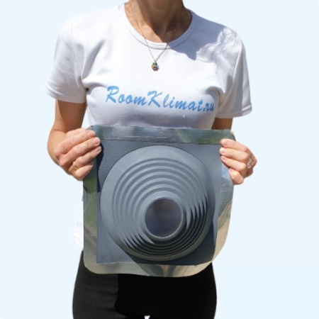 Манжета термостойкая кровельная прямая №4 серая EPDM (75-160 мм)