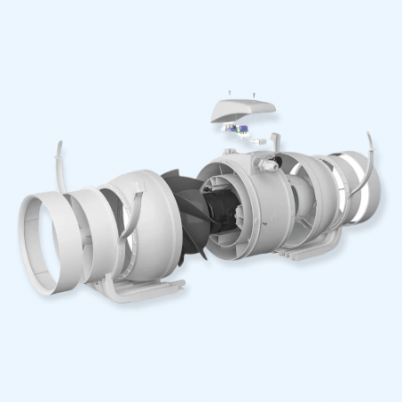 TYPHOON 160 2SP ERA PRO Вентилятор канальный D160 осевой 2 скорости