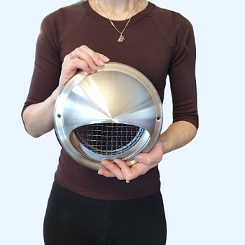 TC 160 INOX Airone Наружная решетка колпак из нержавеющей стали