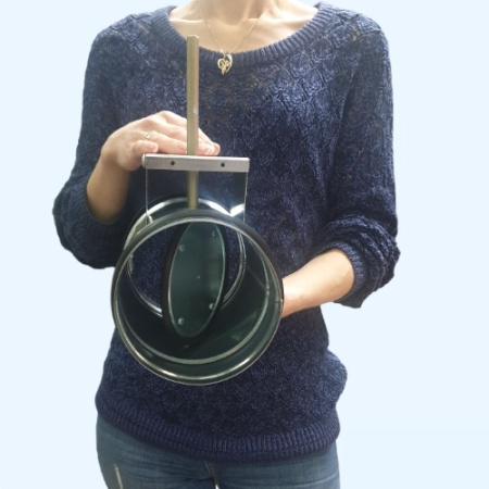 DCGAr 125 Shuft воздушный клапан под электропривод с резиновым уплотнителем на запорных лопатках