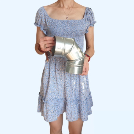 Отвод оцинкованный 90гр./100 Ц