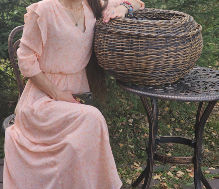 Кашпо шар из искусственного ротанга Аксель 20 литров