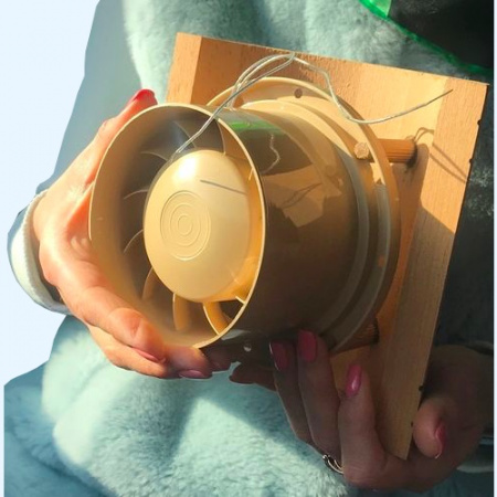 MM-S 100 MMotors Вентилятор накладной высокотемпературный для саун Бочка (дерево)