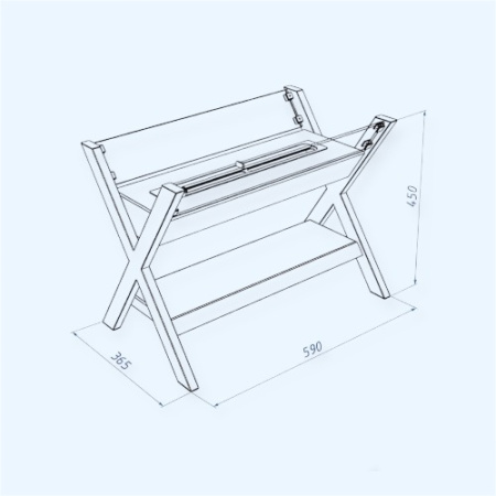 BFP/F-45 X Firelight Биокамин напольный