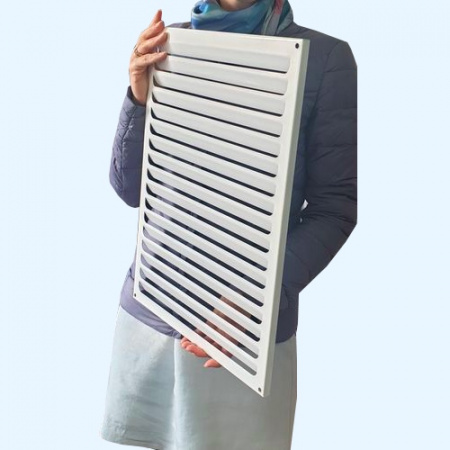 РМ 350х450 белая Решётка вентиляционная металлическая