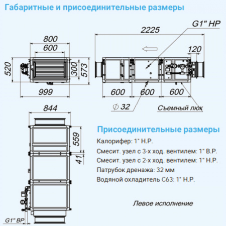 3700 Aqua EB W Breezart Приточная установка с водяным охладителем