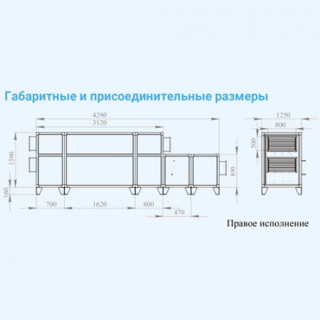 6000 Lux RP F PB 30-380 Breezart Приточно-вытяжная установка с рекуператором и фреоновым охладителем