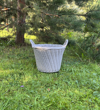 Кашпо из искусственного ротанга березка 12 литров луковая корзина