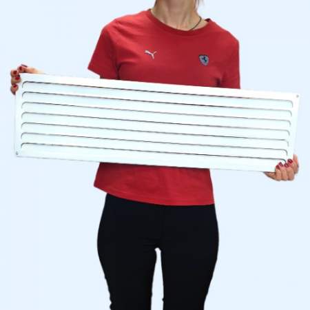 РМ 700х200 белая Решётка вентиляционная металлическая