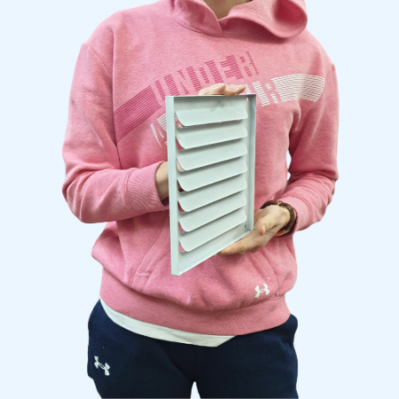 РМ 200х200 белая Решётка вентиляционная металлическая